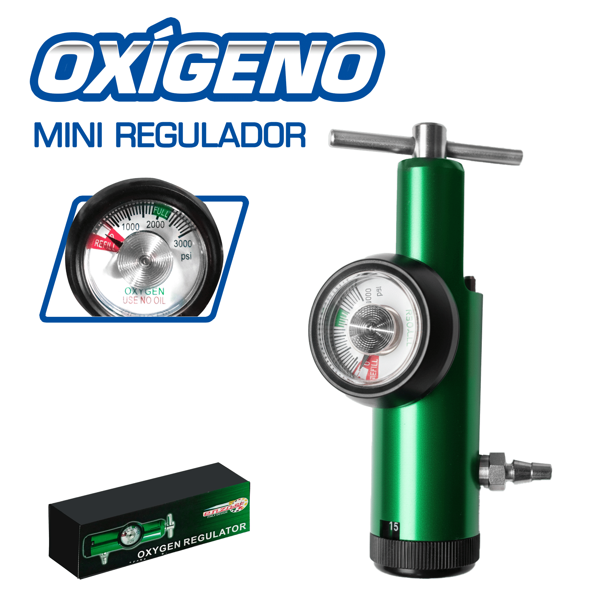 MINI REGULADOR DE OXIGENO