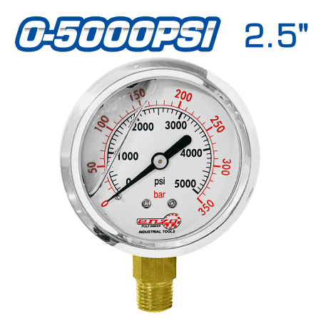 MANOMETRO LIQUIDO 2.5PULG 0-5000PSI