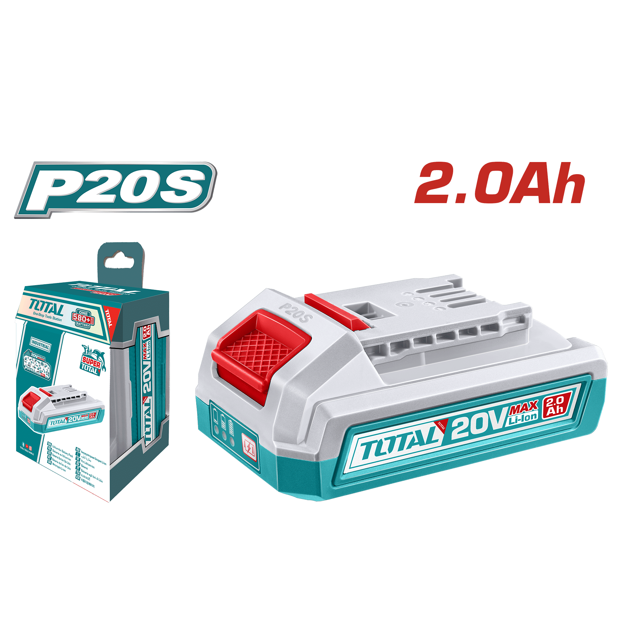 BATERIA LI-ION 20V 2.0AH C/INDICADOR LED INDUSTRIAL