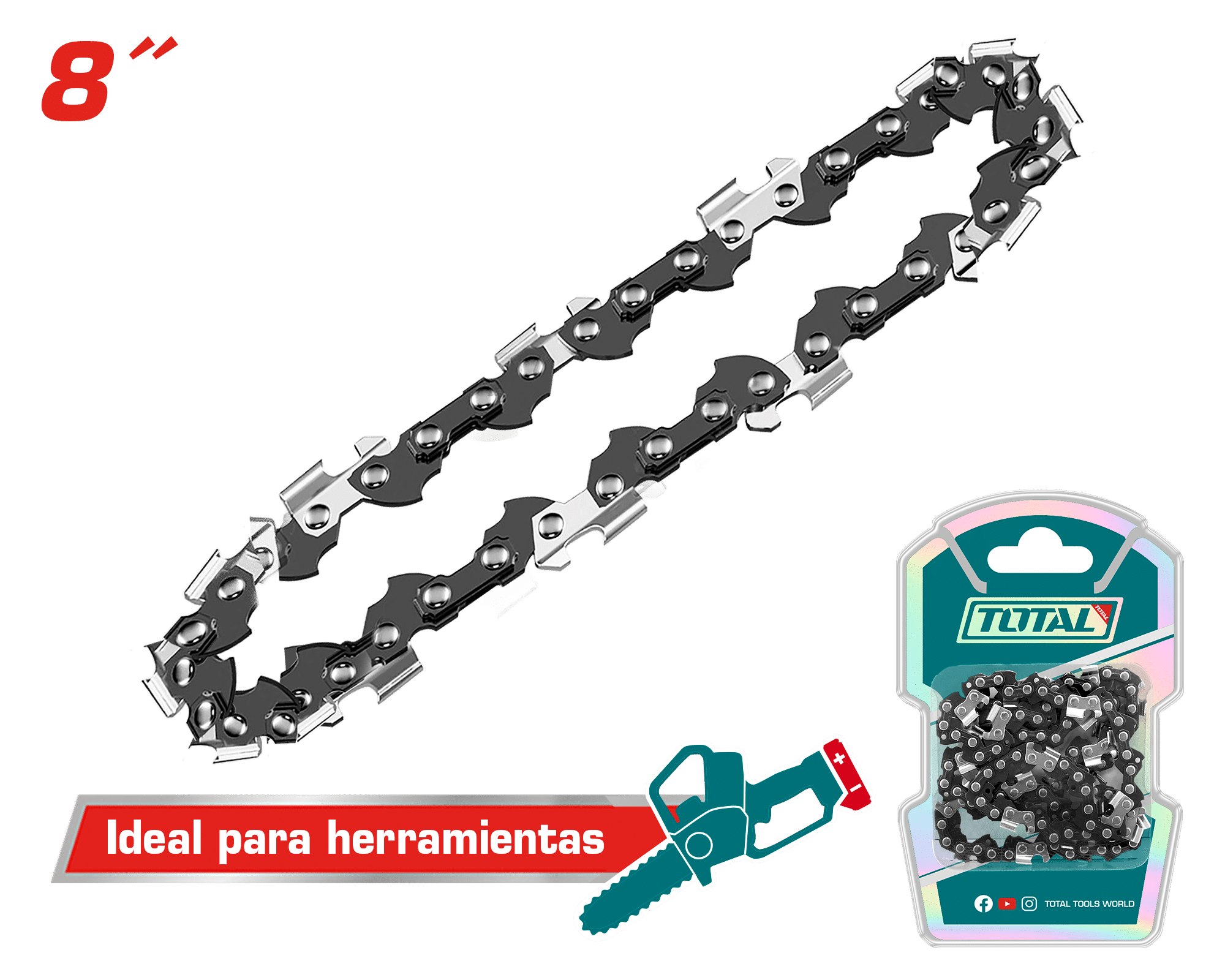 CADENA 08PULG P/SIERRA DE CADENA INALÁMBRICA INDUSTRIAL