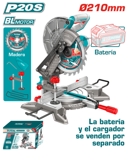 INGLETADORA 20V BL 210MM 4500RPM INDUSTRIAL