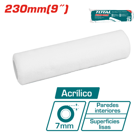 RODILLO REPUESTO 230MM(9'') M.FIBRA 7MM ACRILICO P/INTERIORES