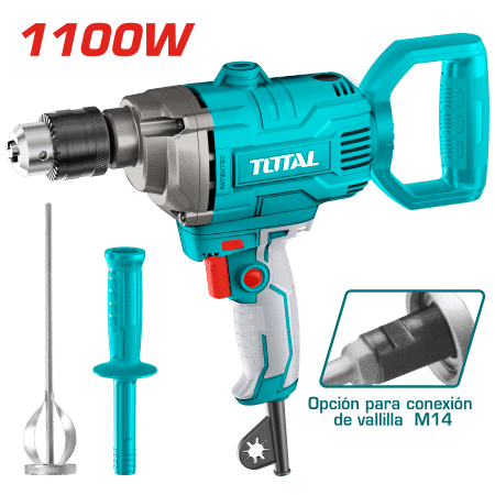 MEZCLADORA 1100W 16MM 0-680RPM M14 + ACC INDUSTRIAL