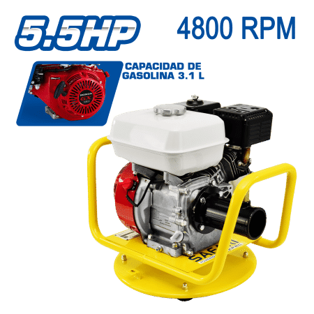 VIBRADOR P/CONCRETO C/MOTOR HONDA GX160SX