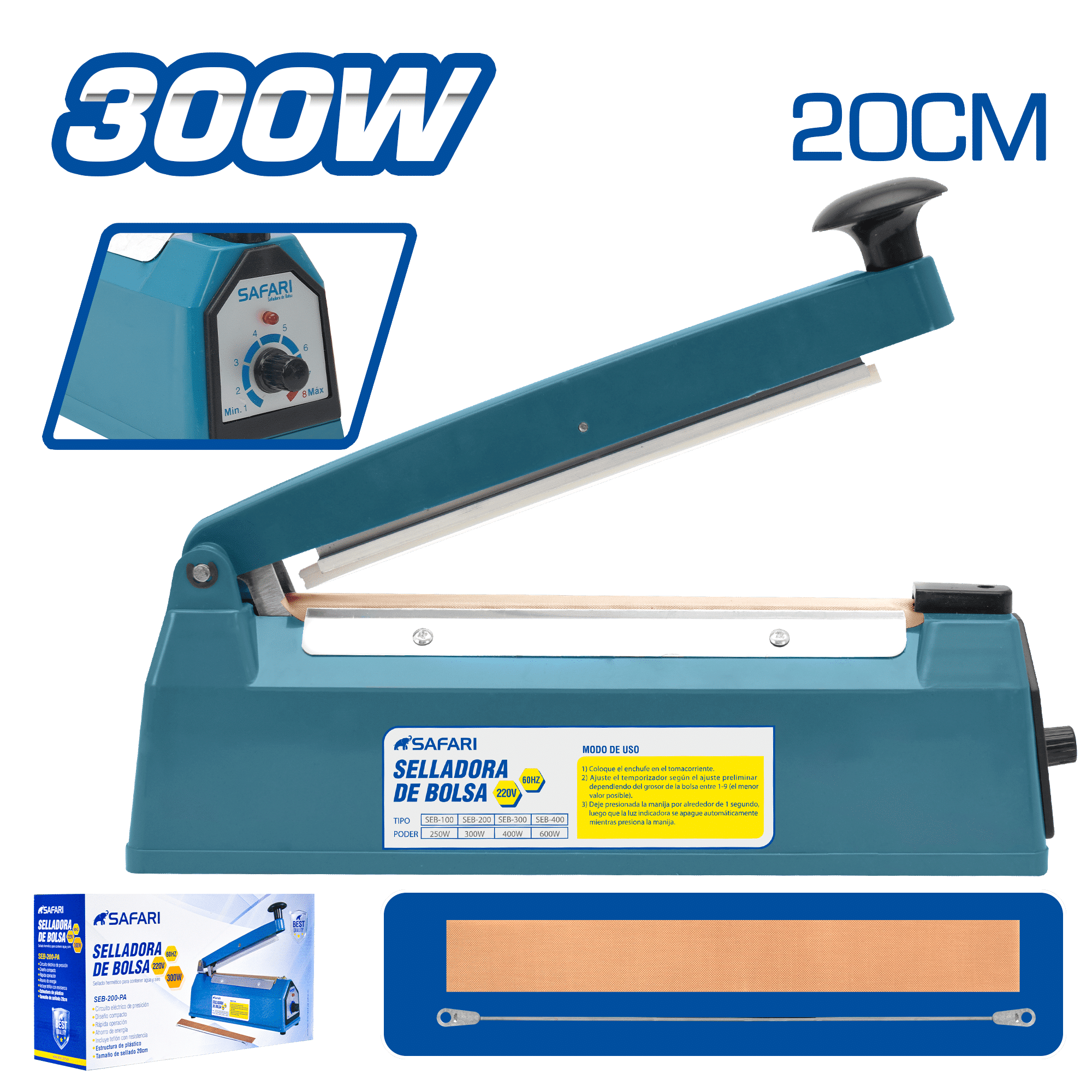 SELLADORA DE BOLSA 20CM PLASTICO