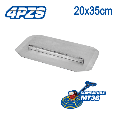 HOJA P/ALISADOR DE ACABADOS 8X14" 2.0MM P/MT36 X 4PZS COMBINACION