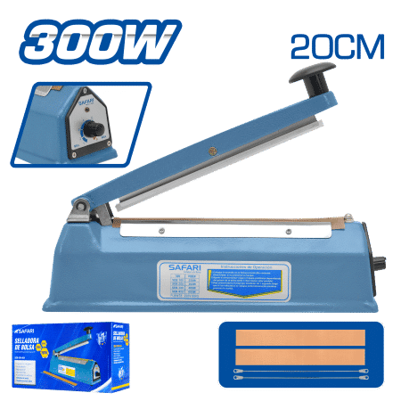 SELLADORA DE BOLSA 20CM METALICO 5mm