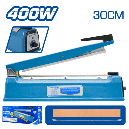 SELLADORA DE BOLSA 30CM METALICO 5mm