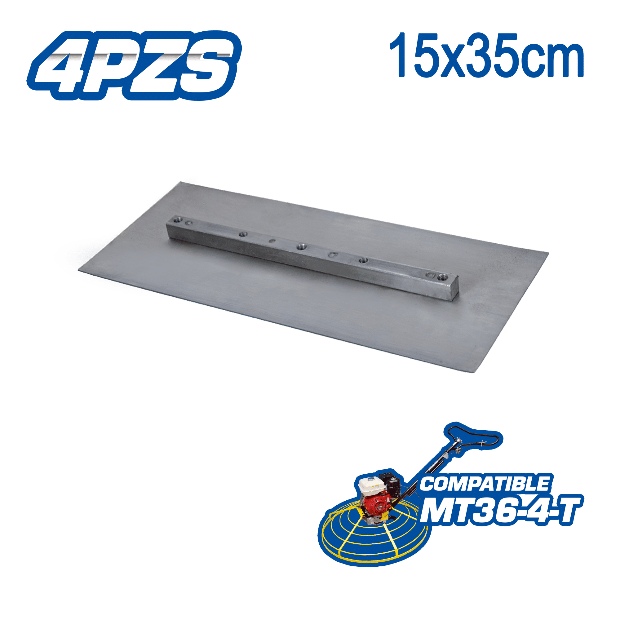 HOJA P/ALISADOR DE ACABADOS 6X14" 2.0MM P/MT36 X 4PZS