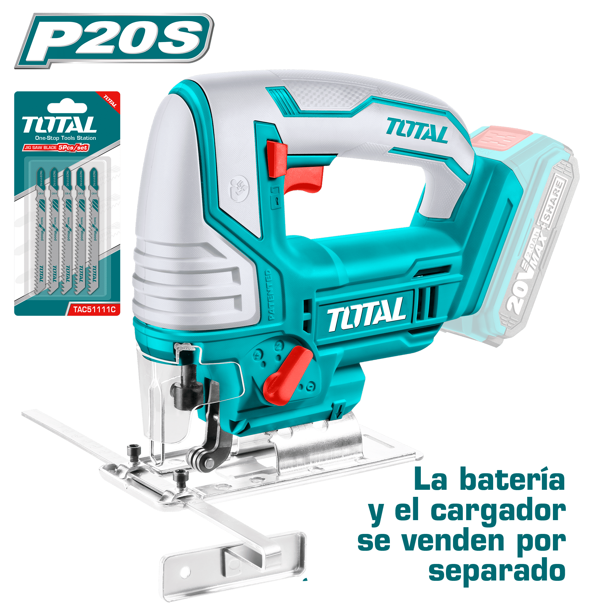 CALADORA LI-ION 20V P20S 2400RPM SIN BATERIA INDUSTRIAL