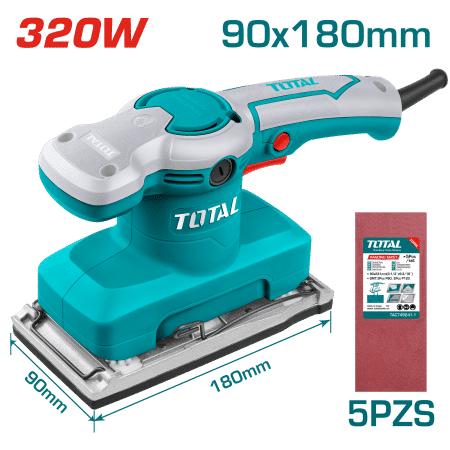 LIJADORA DE ACABADOS 320W 14000RPM 180X90MM INDUSTRIAL