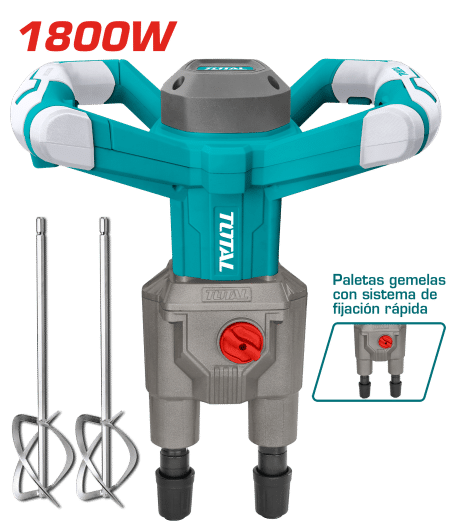 MEZCLADORA DOBLE PALETA 1800W 650RPM HEX13 INDUSTRIAL