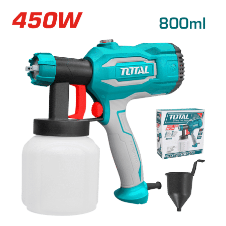 PISTOLA P/PINTAR ELECTRICA 220V 450W 380ML/MIN CAP 800ML INDUSTRIAL
