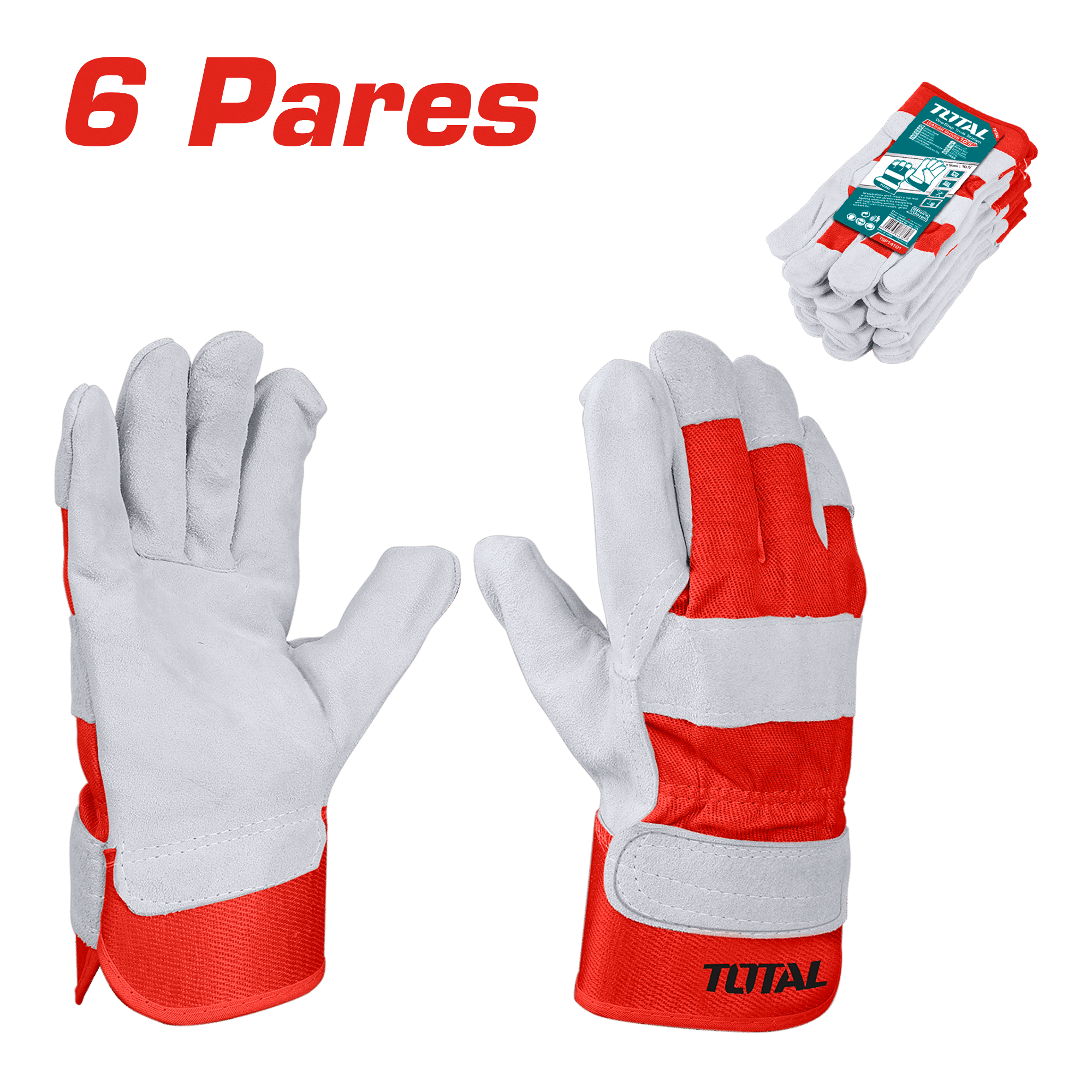 GUANTES DE TRABAJO 10.5 PULG CUERO PAR