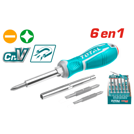 DESTORNILLADOR 6 EN 1 PH1+SL5 PH2+SL6 CR-V