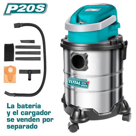 ASPIRADORA 20V 20L ACERO INOX P20S 8KPA SIN BATERIA