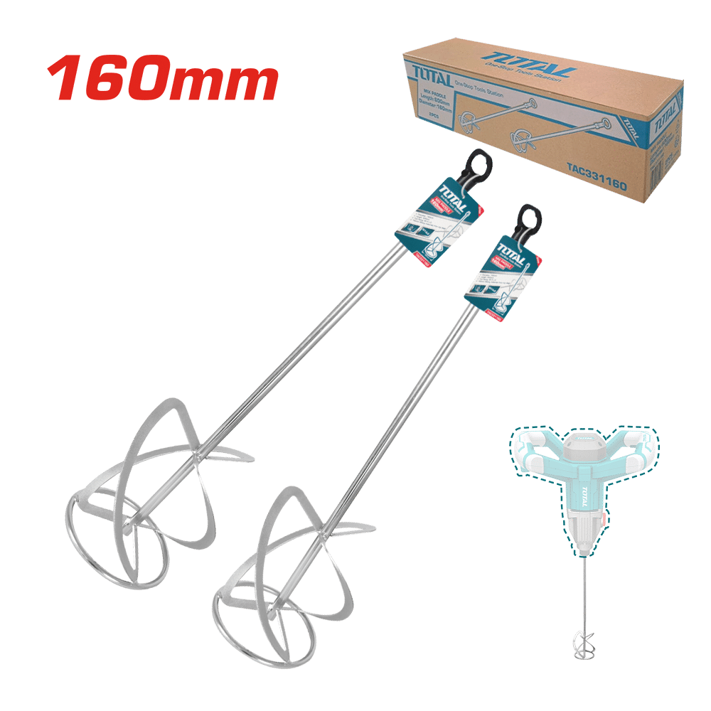 PALETA MEZCLADORA 160MM 600MM M14X2