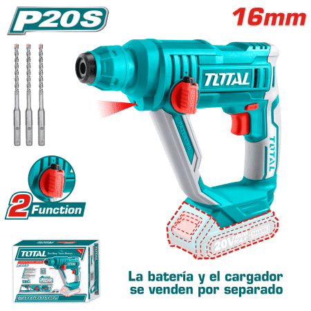 ROTOMARTILLO SDS+ 16MM 20V 1.5J 0-5100BPM SIN BATERIA 2FUNC