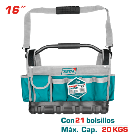 PORTA HERRAMIENTAS 21 BOLSILLOS MAX:20KG POYESTER 600D INDUSTRIAL