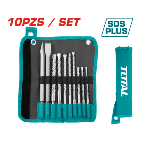 SET DE PUNTAS SDS PLUS PARA ROTOMARTILLO 10PCS