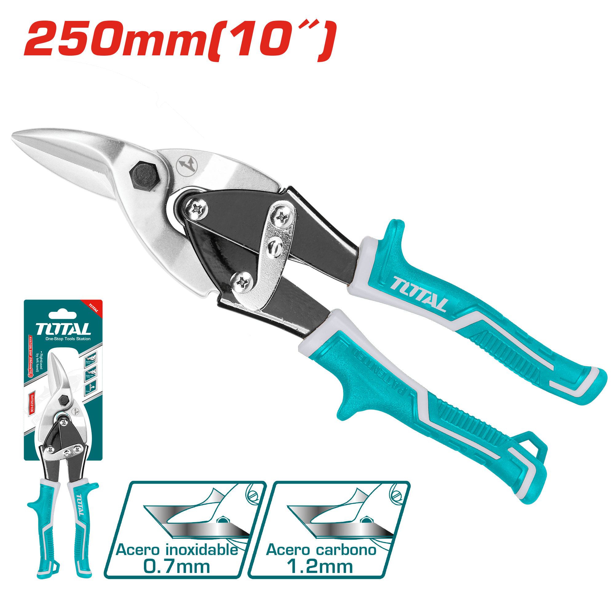 TIJERA DE AVIACIÓN CORTE DERECHO 10'' 250MM