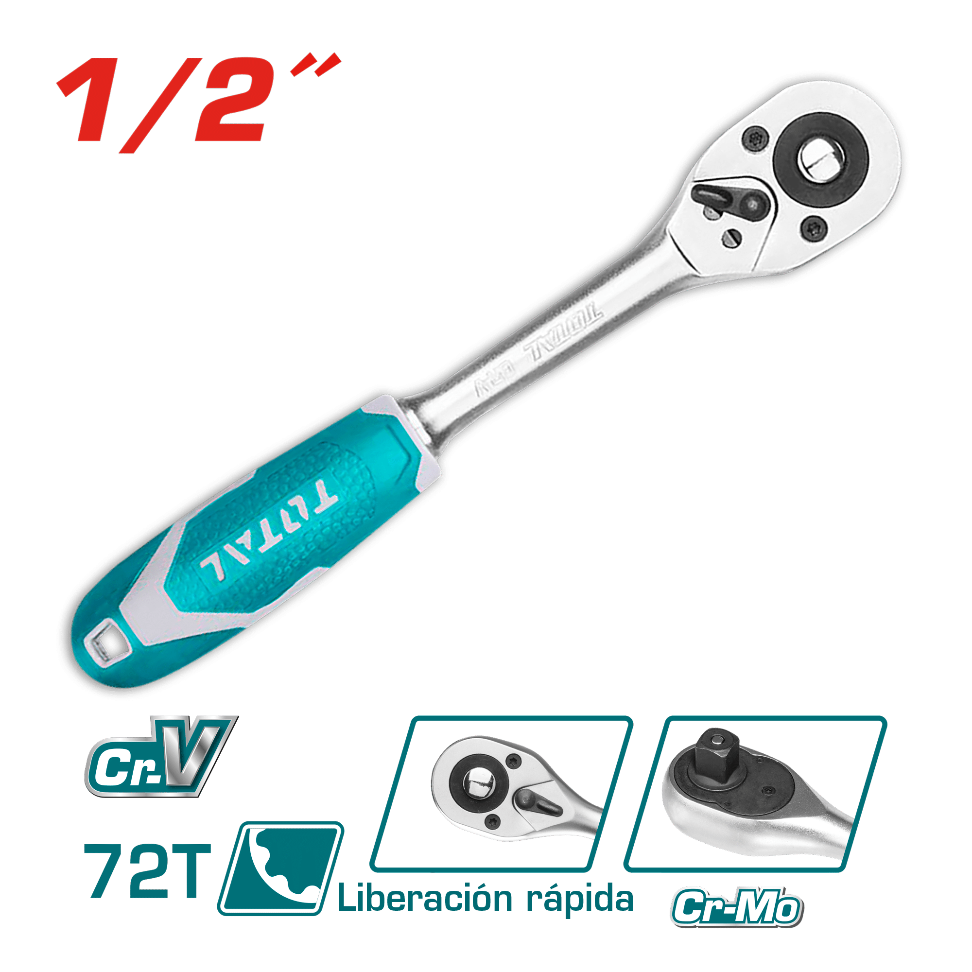 RACHET 1/2 72T 260MM CR-V+CRMO LIB. RAPIDA INDUSTRIAL