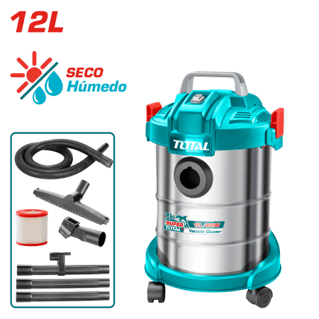 ASPIRADORA 12L 800W 1.7M3/MIN 16KPA SECO/HUMEDO