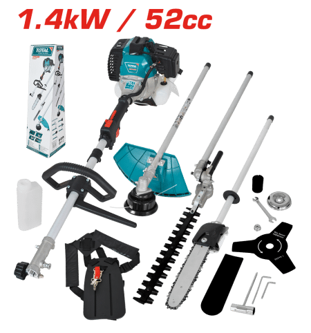 MOTOGUADAÑA MULTICORTADORA 2.2HP (1.4KW)/52CC 10000RPM (4 en 1)