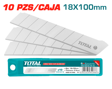 REPUESTO PARA CUCHILLA 18X100MM SETX10PCS