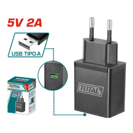 CARGADOR USB TIPO A5V 2A