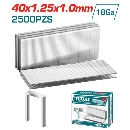 GRAPAS 40MM GA18 1.25X1.0MM 2500PZS/CAJA P/TAT81501