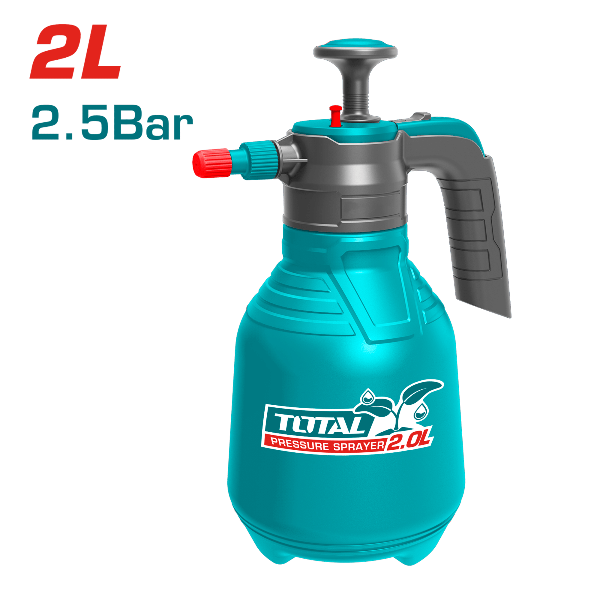 ROCIADOR 2L 2.5BAR NIVEL DE ALUMINIO