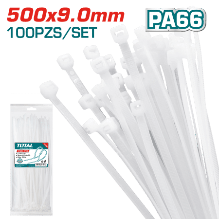 CINTILLO DE NYLON 66 BLANCO 50CMX9MM