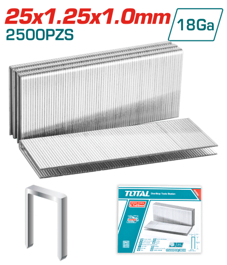 TIRAS DE GRAPAS 2500PCSXCAJA 25MM