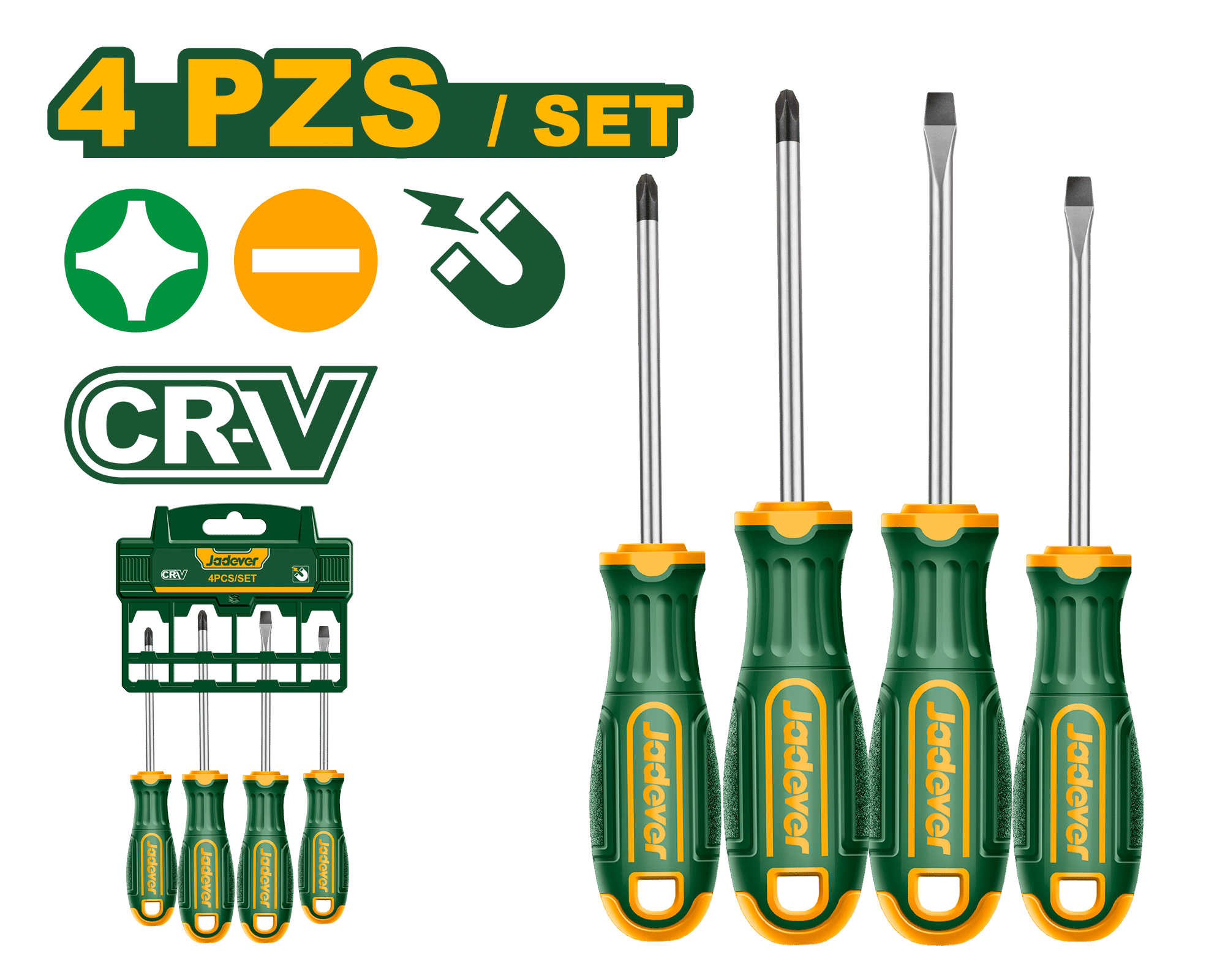 SET DE DESTORNILLADORES CR-V 4PS