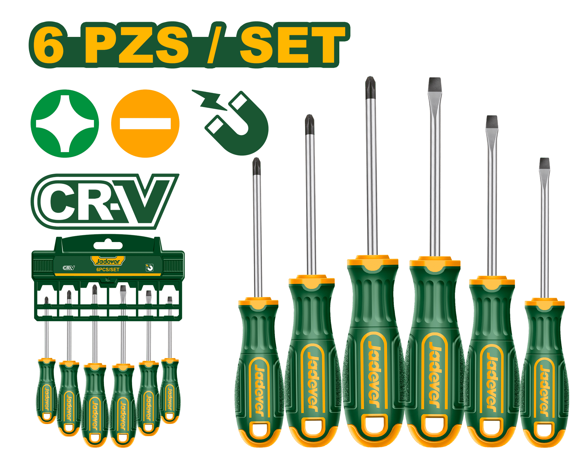 SET DE DESTORNILLADORES CR-V 6PS