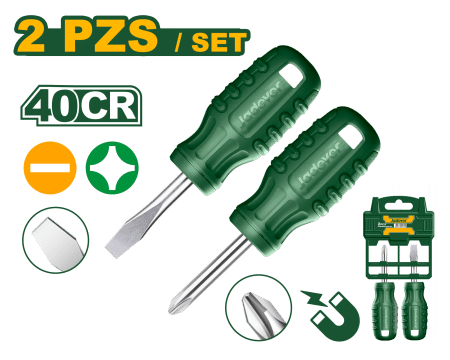 SET DE DESTORNILLADORES 40CR SL6.5 PH2 38MM 2PCS