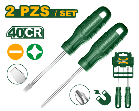 SET DE DESTORNILLADORES 40CR  SL6.5 PH2 100MM 2PCS