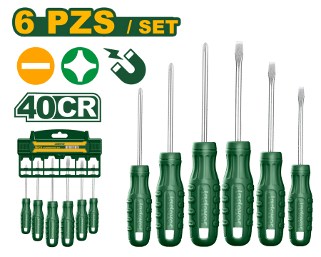 SET DE DESTORNILLADORES 40CR 6PCS