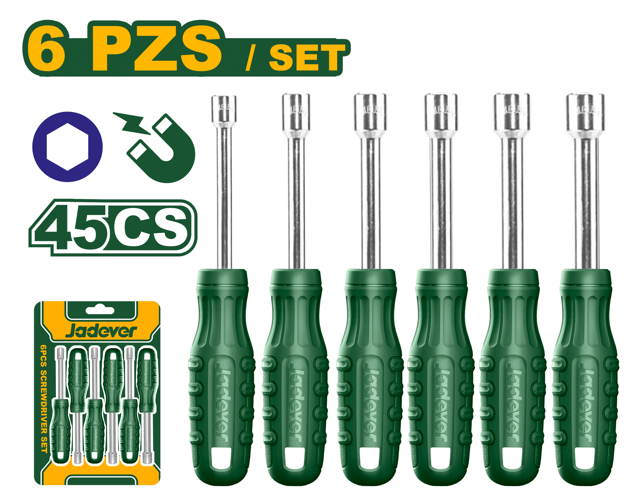 SET DE DESTORNILLADORES TORNILLO 40CR 6PCS