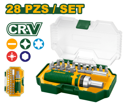 SET DE DESTORNILLADOR + PUNTAS CR-V 28PCS