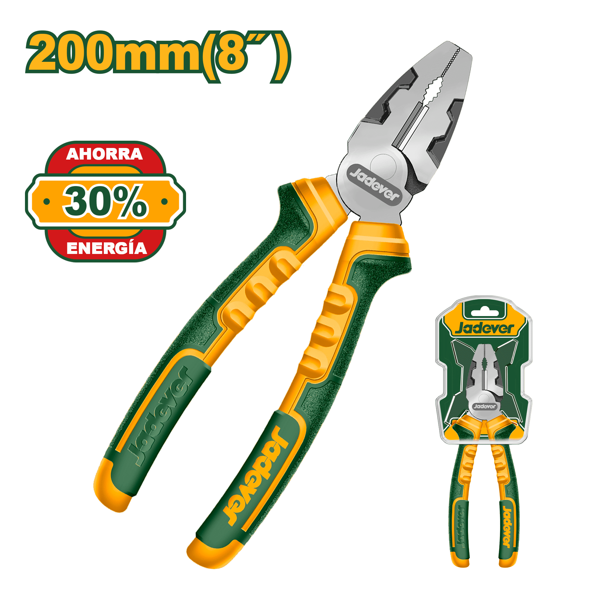 ALICATE COMBINADO ENERGY-30% 8'' 200MM A.APALANCAMIENTO INDUSTRIAL