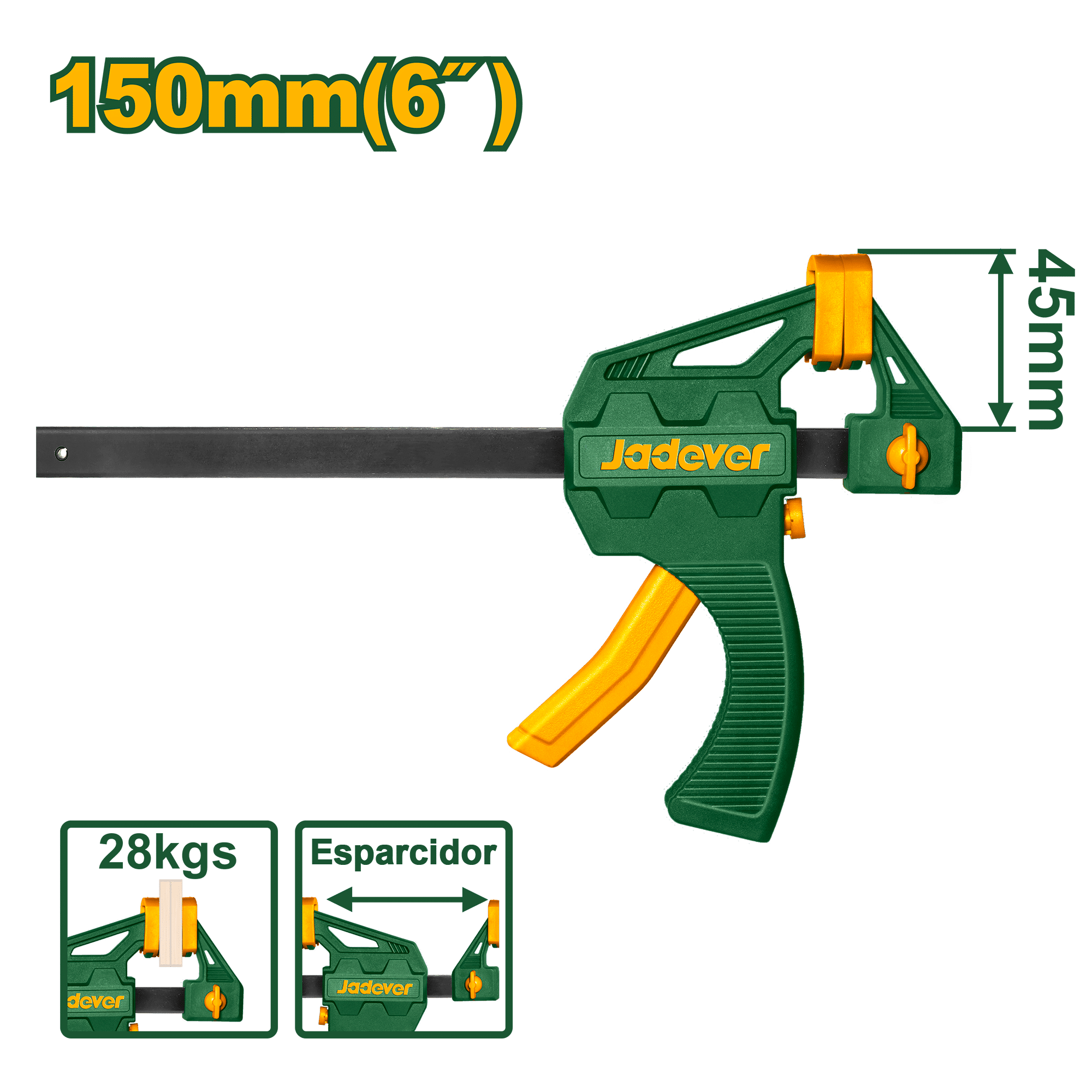 PRENSA F RAPIDA 6" 45X150MM