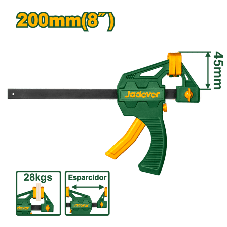 PRENSA F RAPIDA 8" 45X200MM