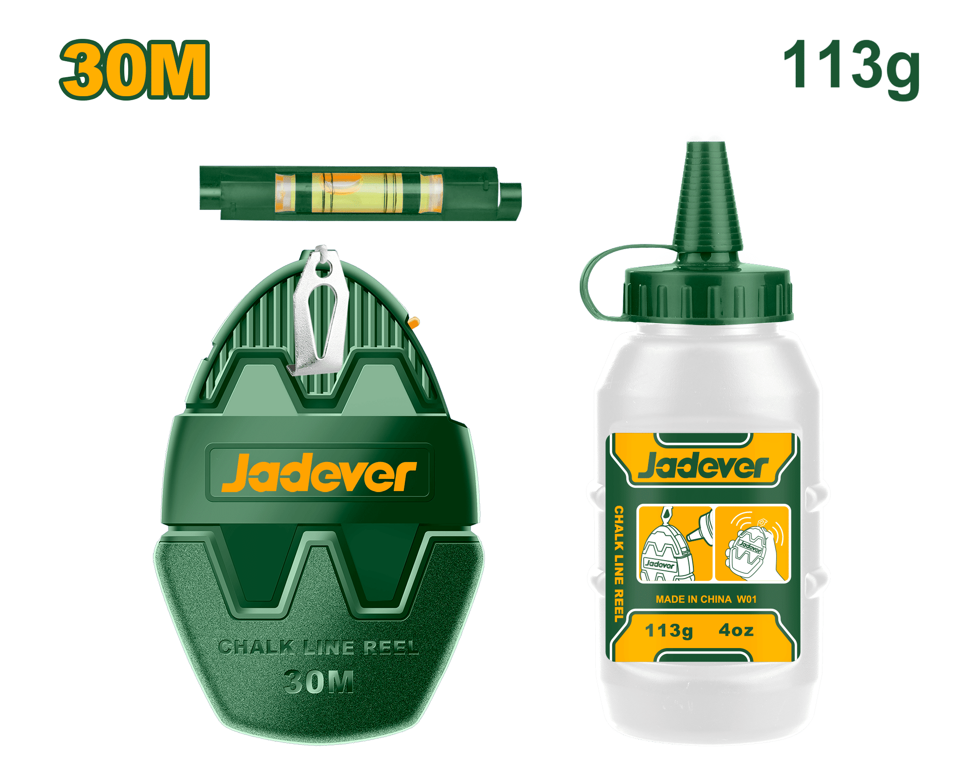 TIRALINEA 30M POLVO AZUL