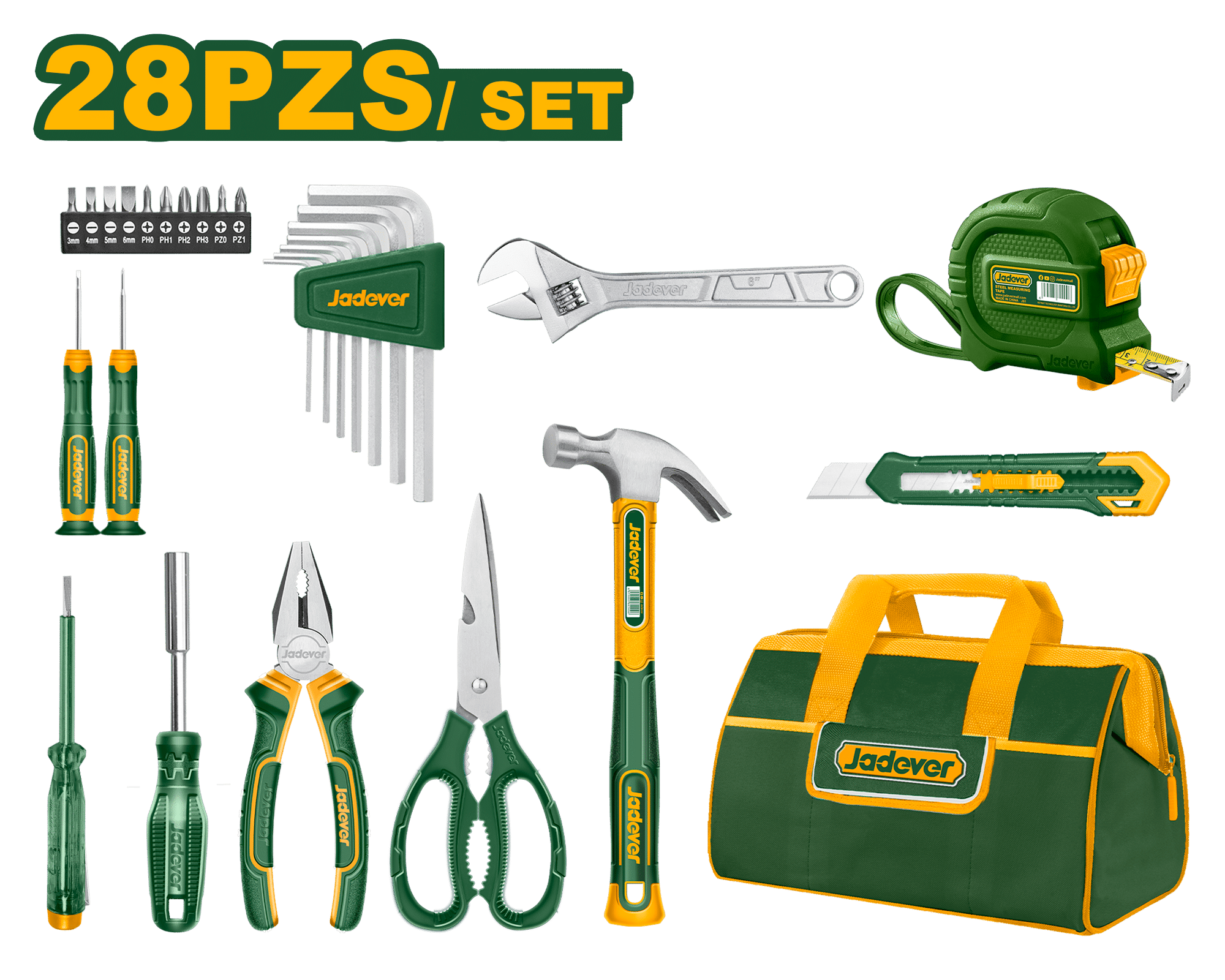 SET DE HERRAMIENTAS 28PCS