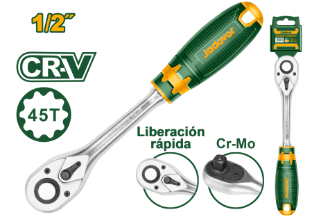 LLAVE RACHET 1/2"45T CR-V