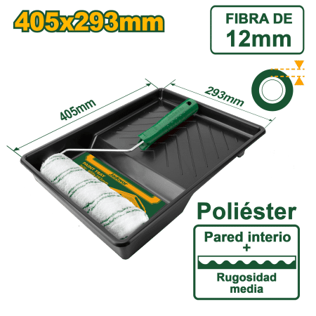 SET DE RODILLO+BANDEJA 230MM 9"