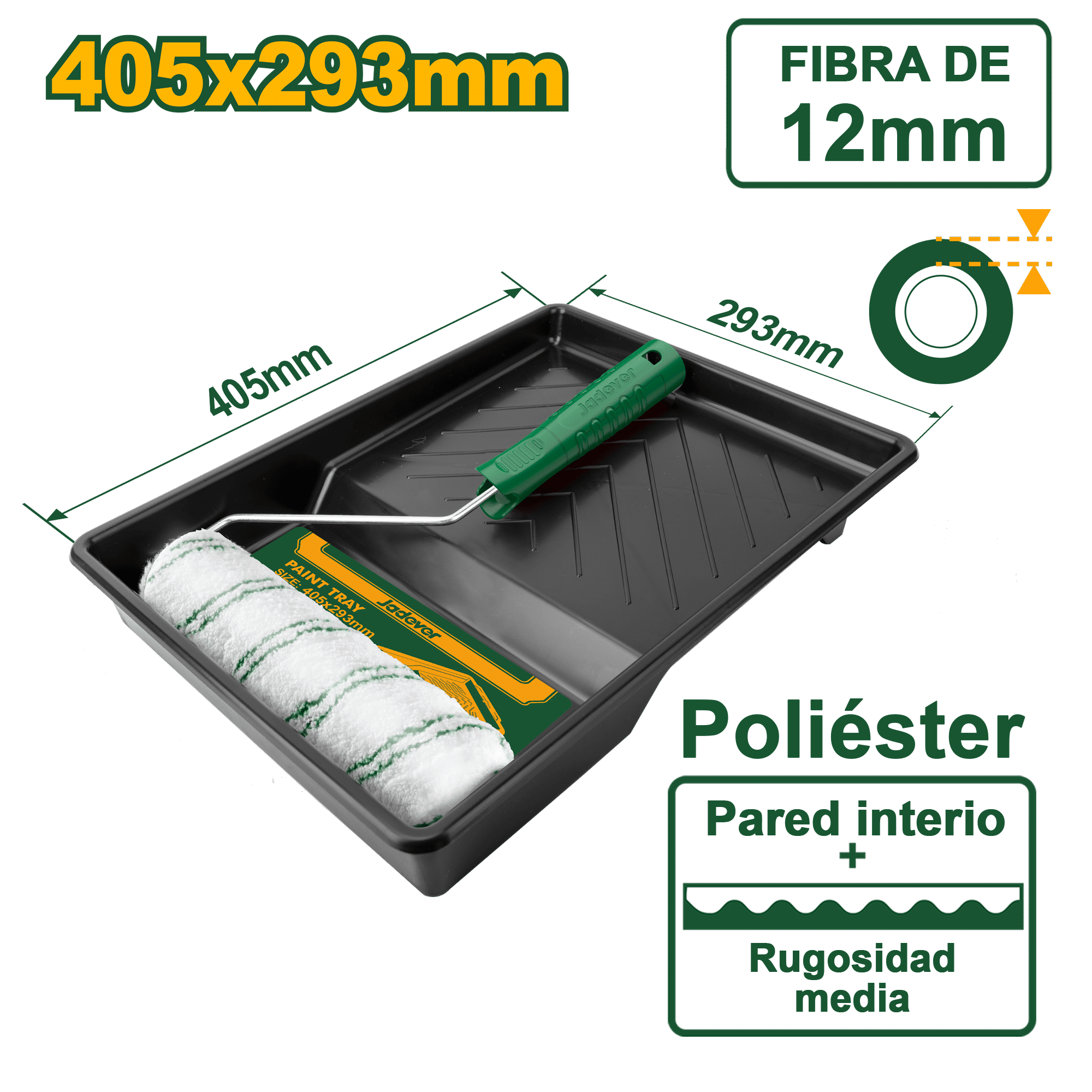 SET DE RODILLO+BANDEJA 230MM 9"