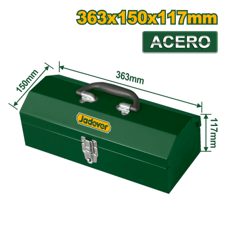 CAJA DE HERRAMIENTAS DE ACERO 363X150X117MM